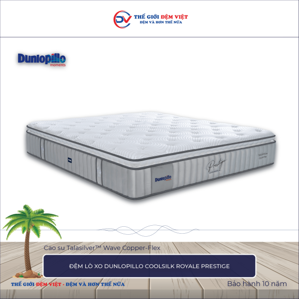 Đệm lò xo Dunlopillo CoolSilk ROYALE Prestige